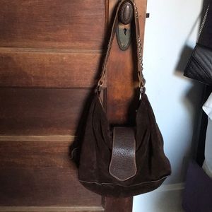 TYLIE MALIBU suede hobo bag